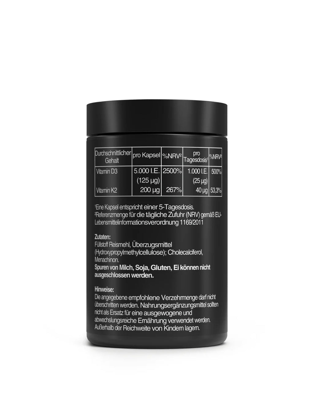 VITAMIN D3 + K2 BACKUP  180 Kapseln