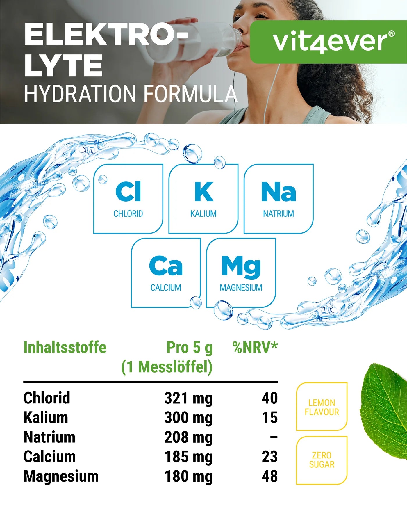 Electrolyte Hydration Formula Pulver 400g
