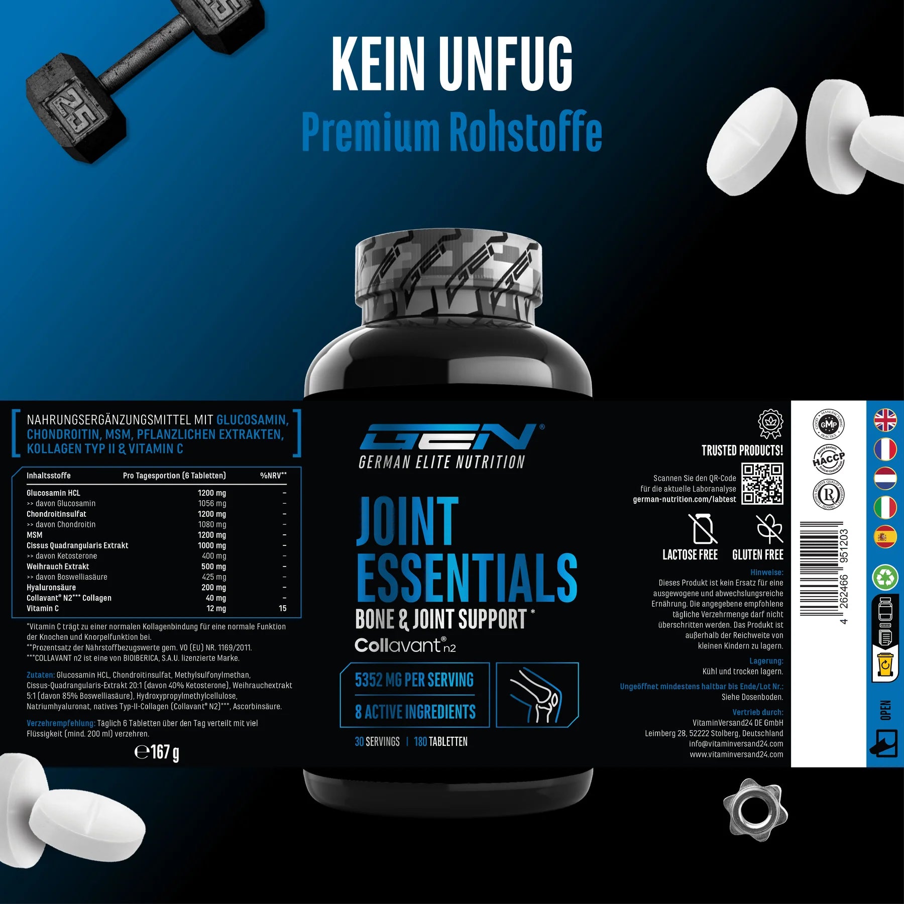 GEN Joint Essentials 180 Tabletten