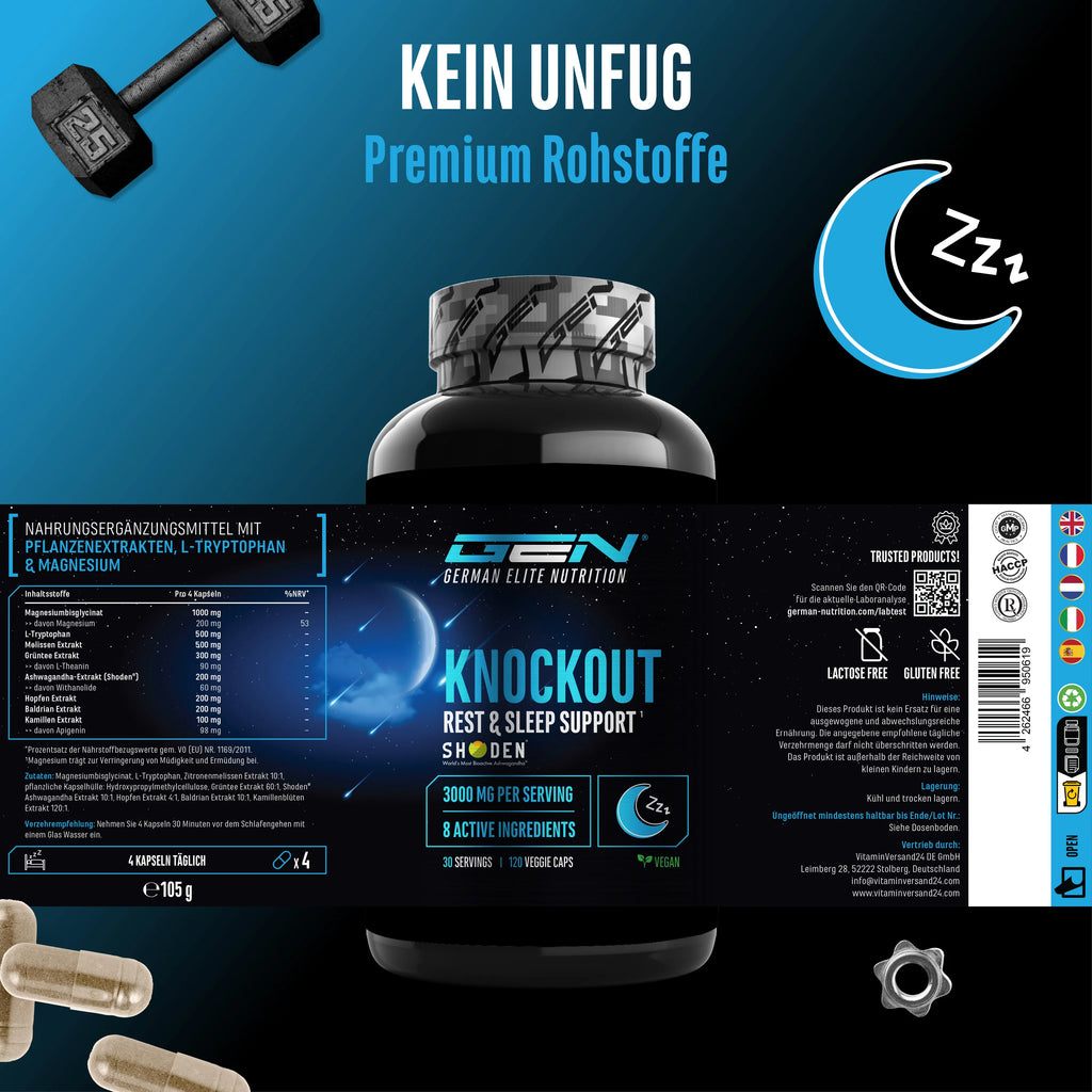 Knockout - Sleep & Recover Support 120 Kapseln