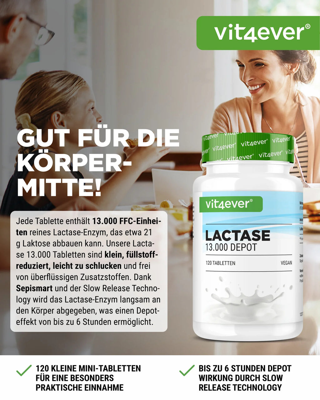 Laktase Depot 13.000 120 Tabletten