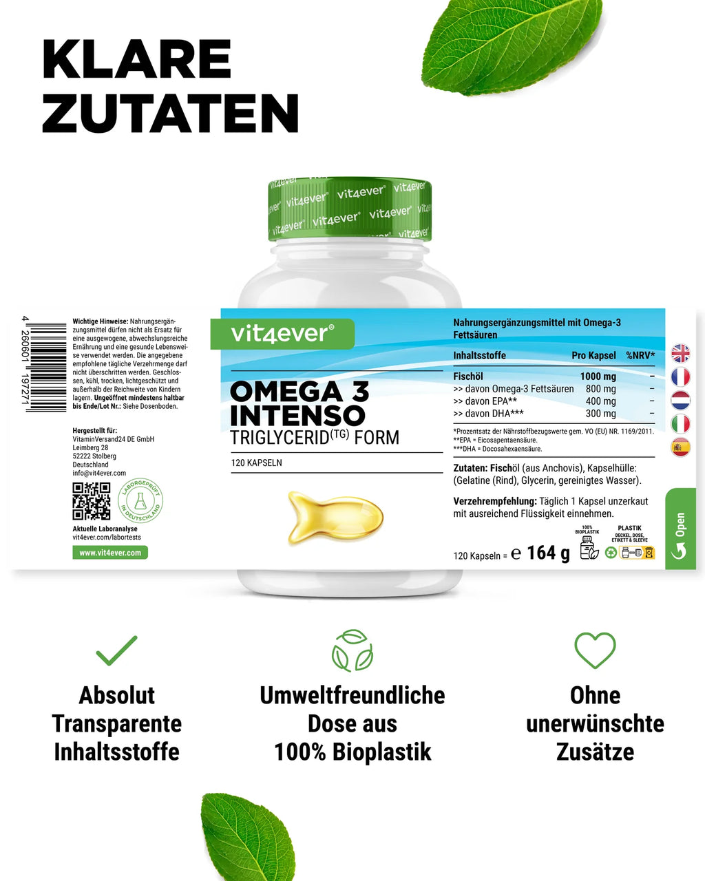 Omega 3 Intenso 365 Kapseln