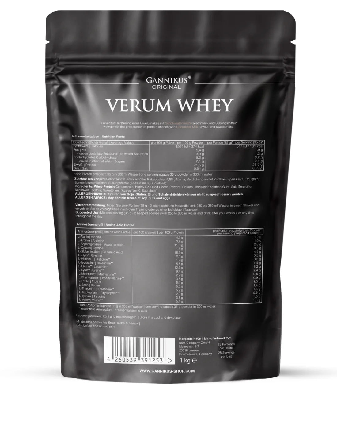 VERUM WHEY PROTEIN 1kg