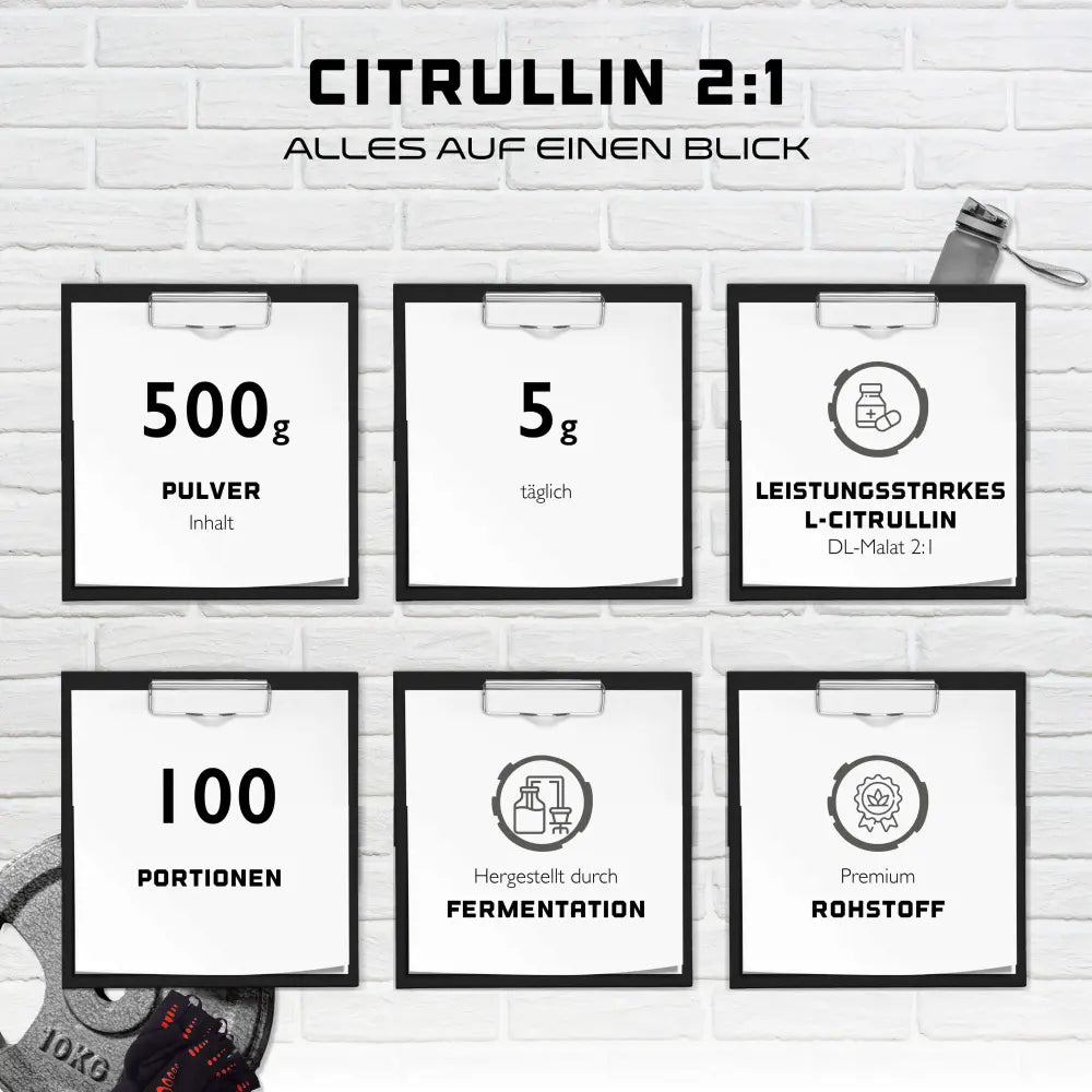 L-Citrullin DL-Malat 2:1 500g Pulver