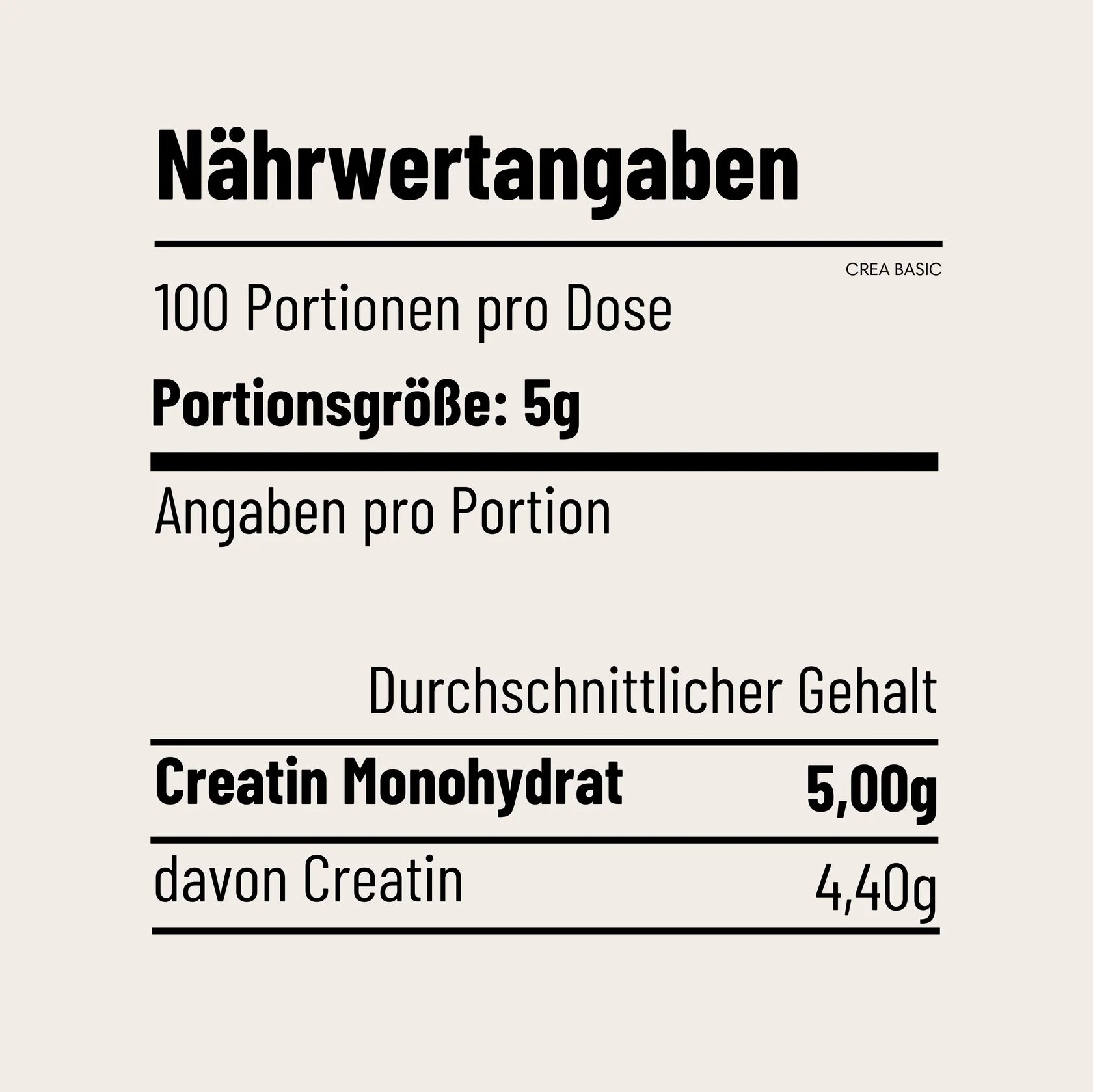 CREA BASIC 500g