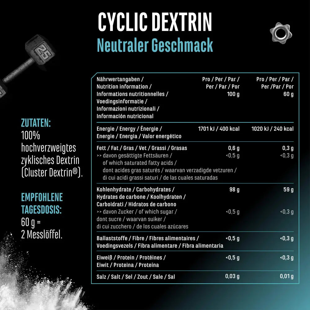 Cyclic - Cluster Dextrin  1Kg