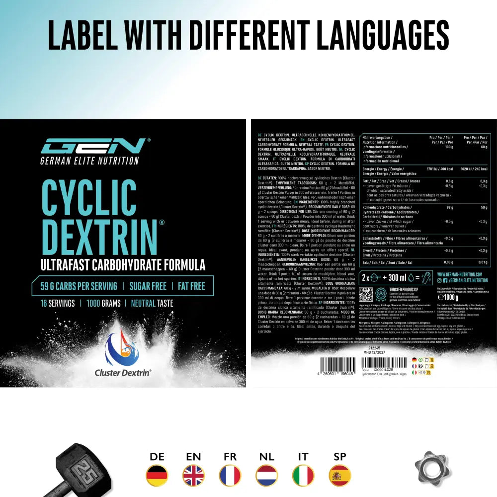Cyclic - Cluster Dextrin  1Kg
