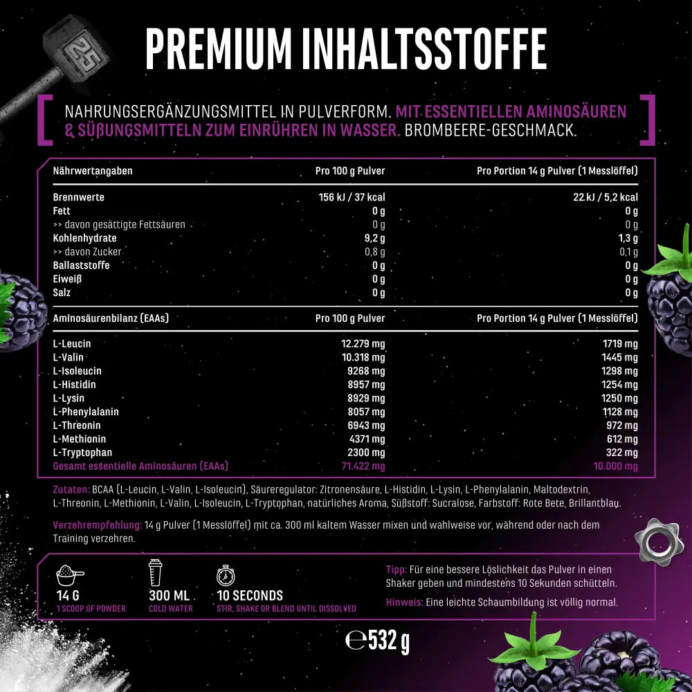 EAA + Histidin 3.0 532 g Pulver