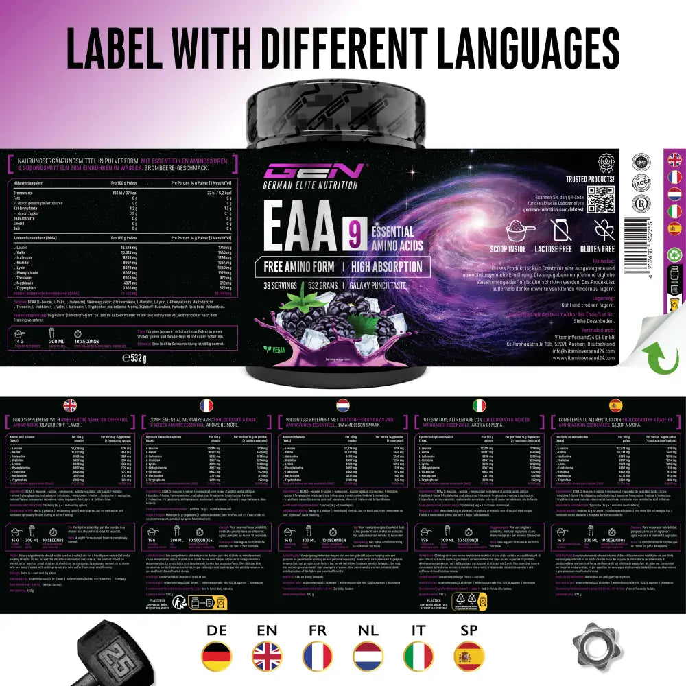 EAA + Histidin 3.0 532 g Pulver