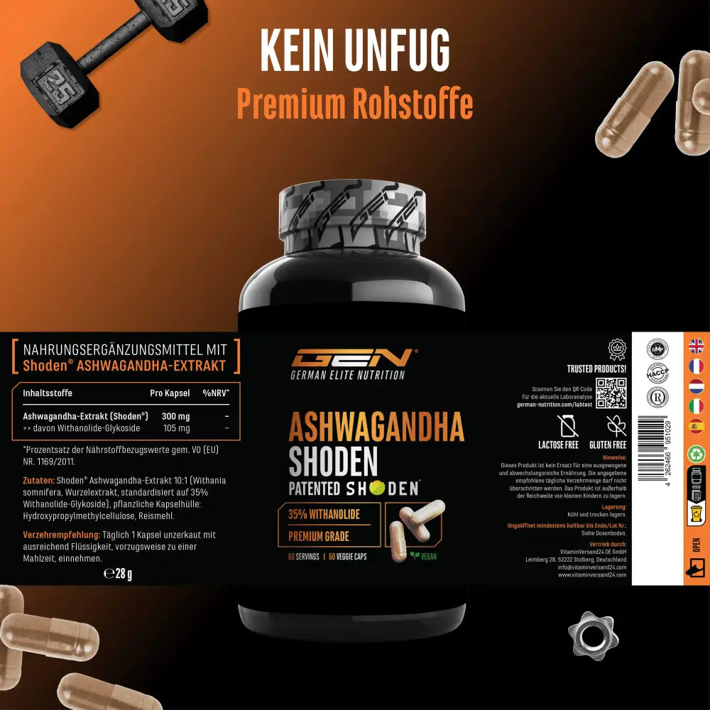 Ashwagandha Shoden 60 Kapseln