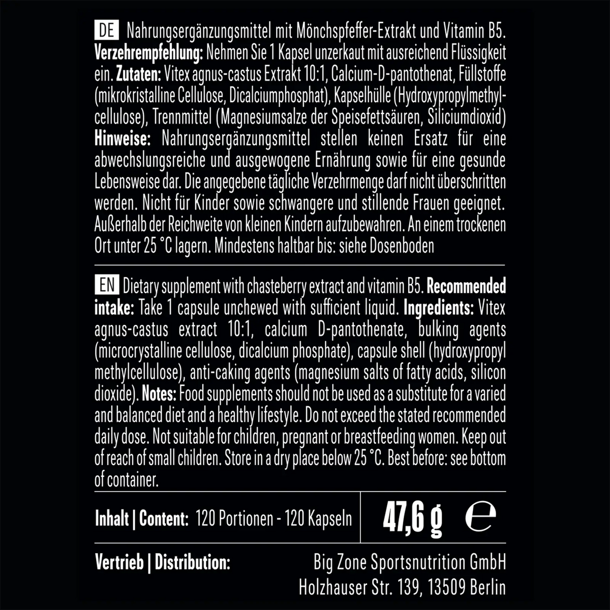 Mönchspfeffer 120 Kapseln