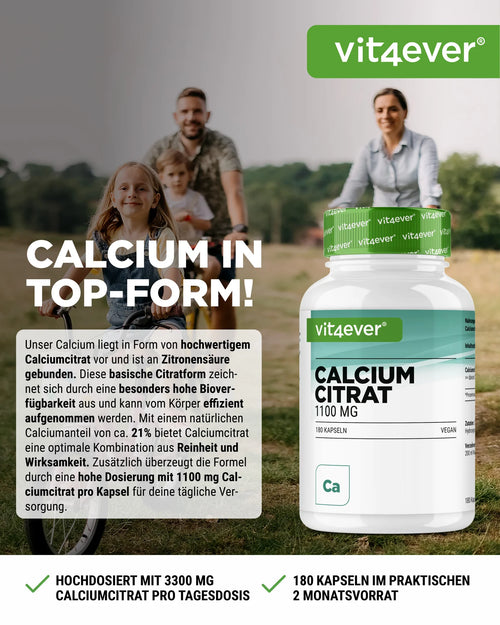 Calcium Citrat 180 Kapseln