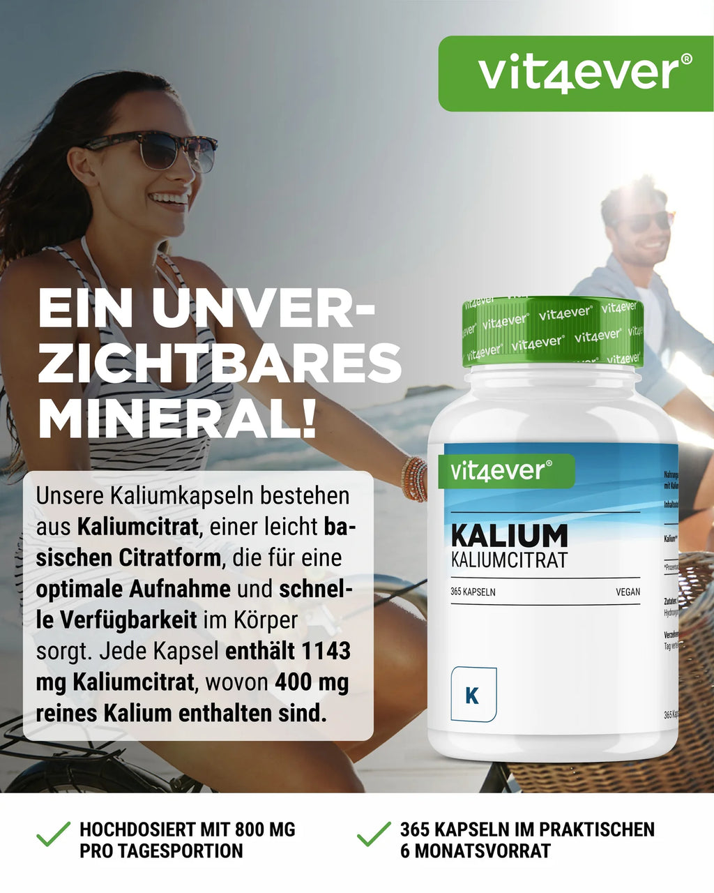 Kaliumcitrat 365 Kapseln