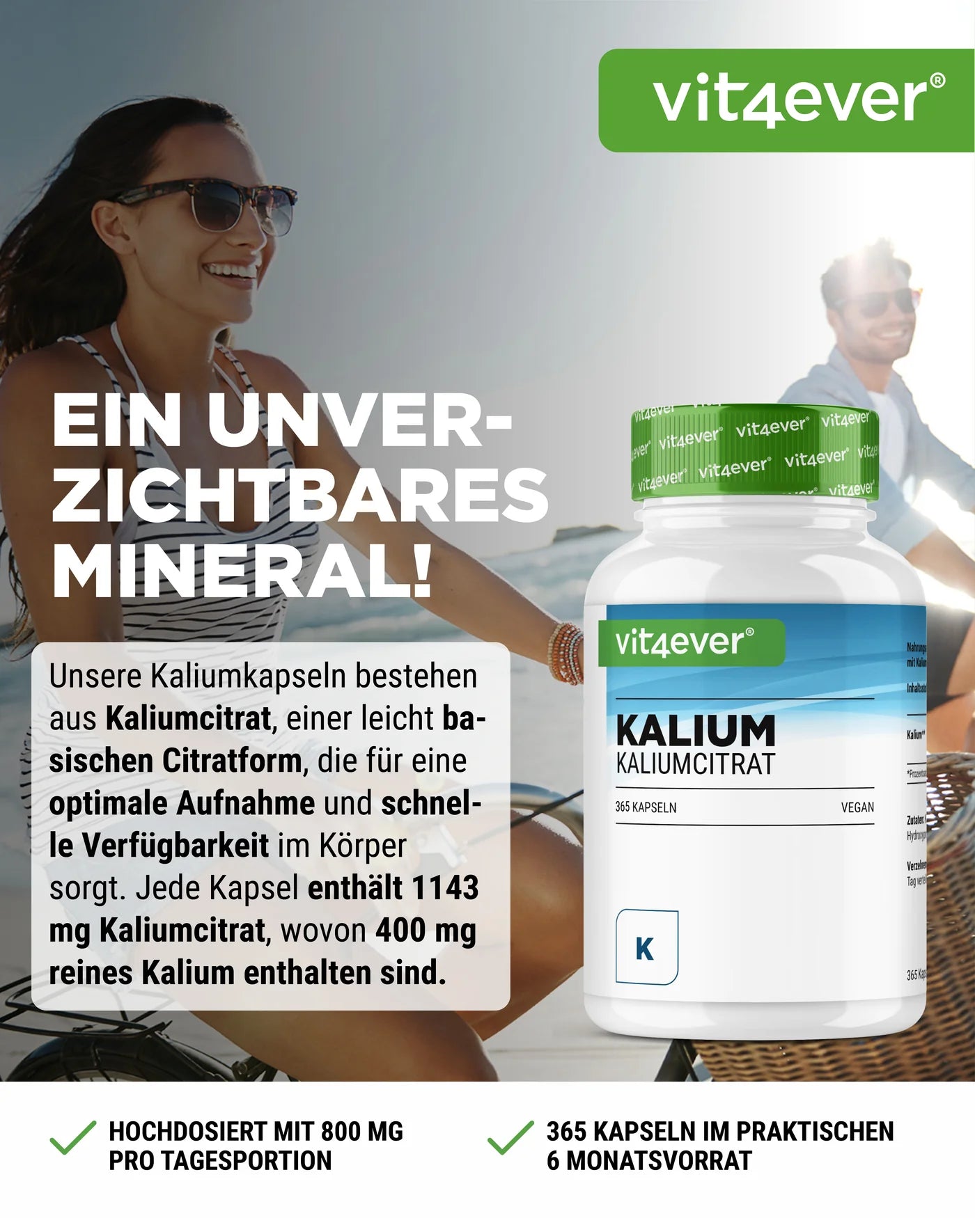 Kaliumcitrat 365 Kapseln