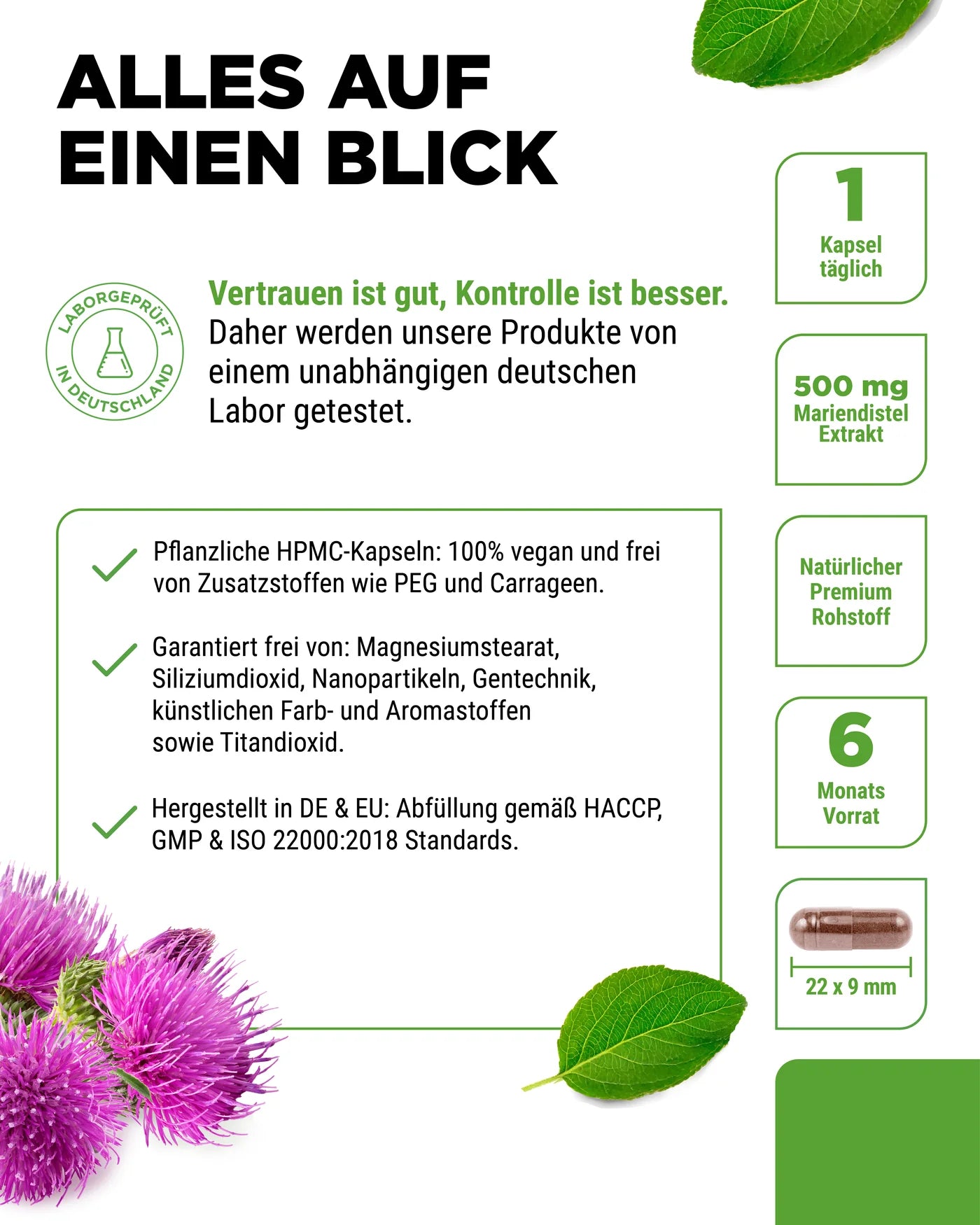 Mariendistel Extrakt 500mg