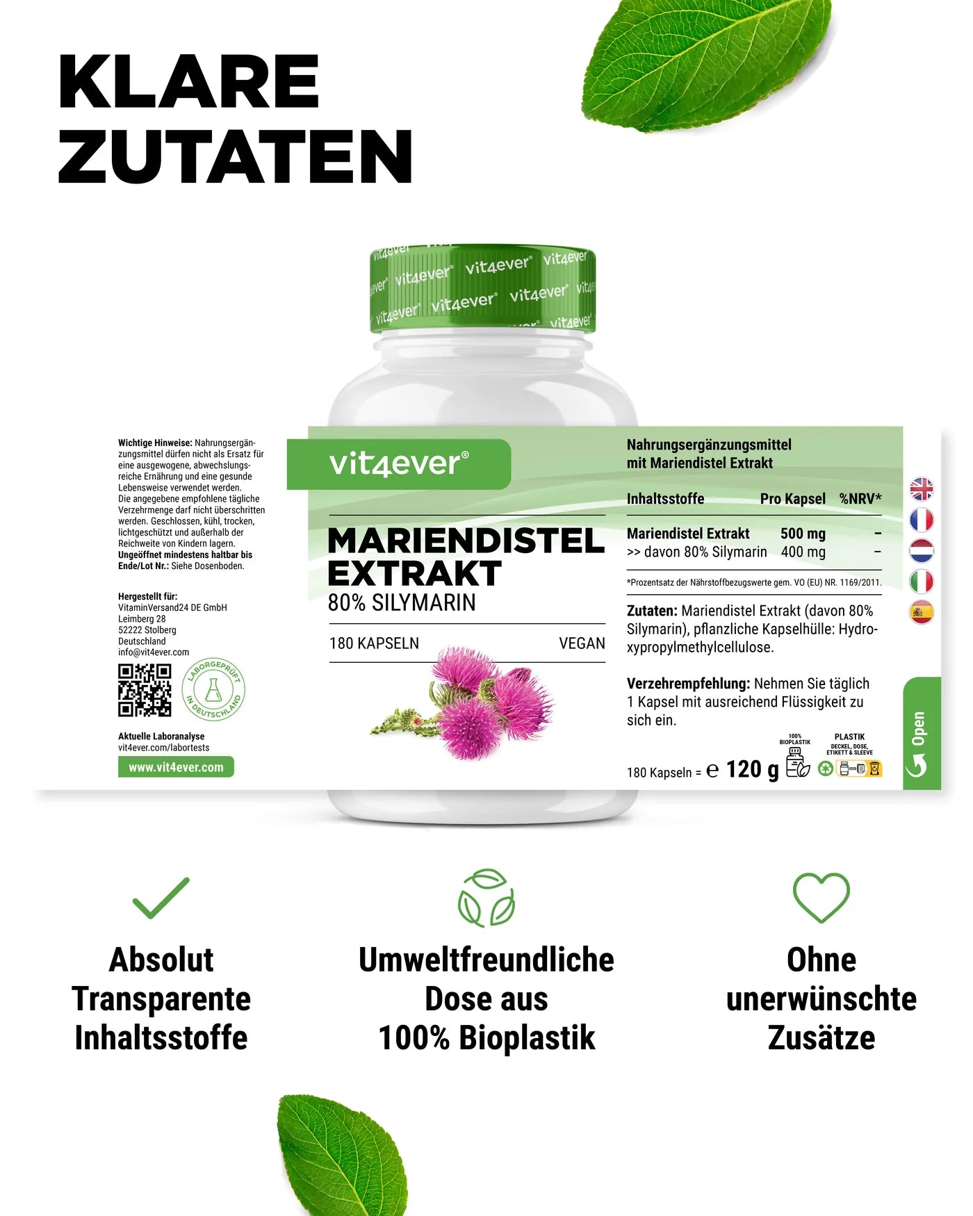 Mariendistel Extrakt 500mg