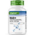 NAD+ mit Trans-Resveratrol, Niacinamid & TMG 120 Kapseln