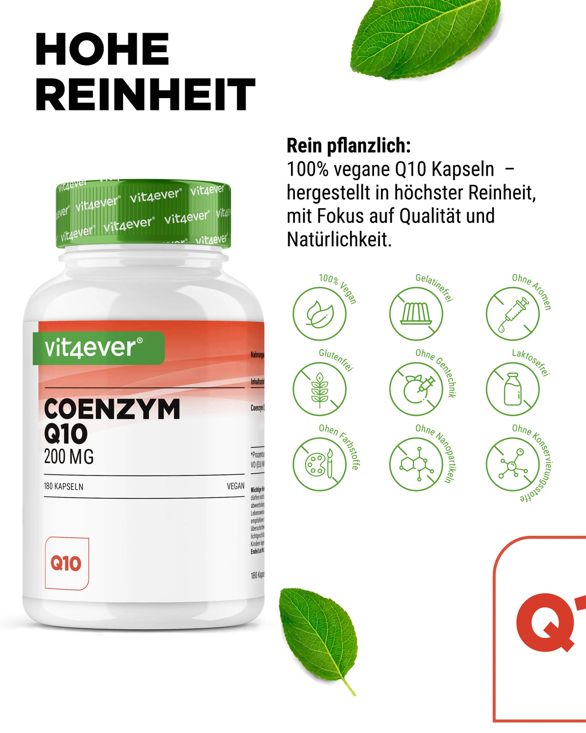 Coenzym Q10 - 200mg 180 Kapseln