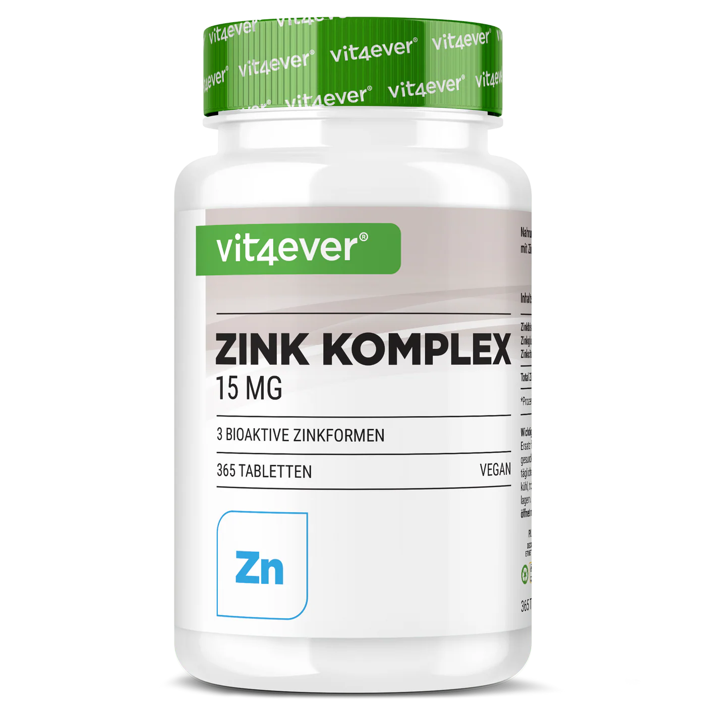 Zink Komplex mit 3 Zinkformen 365 Kapseln