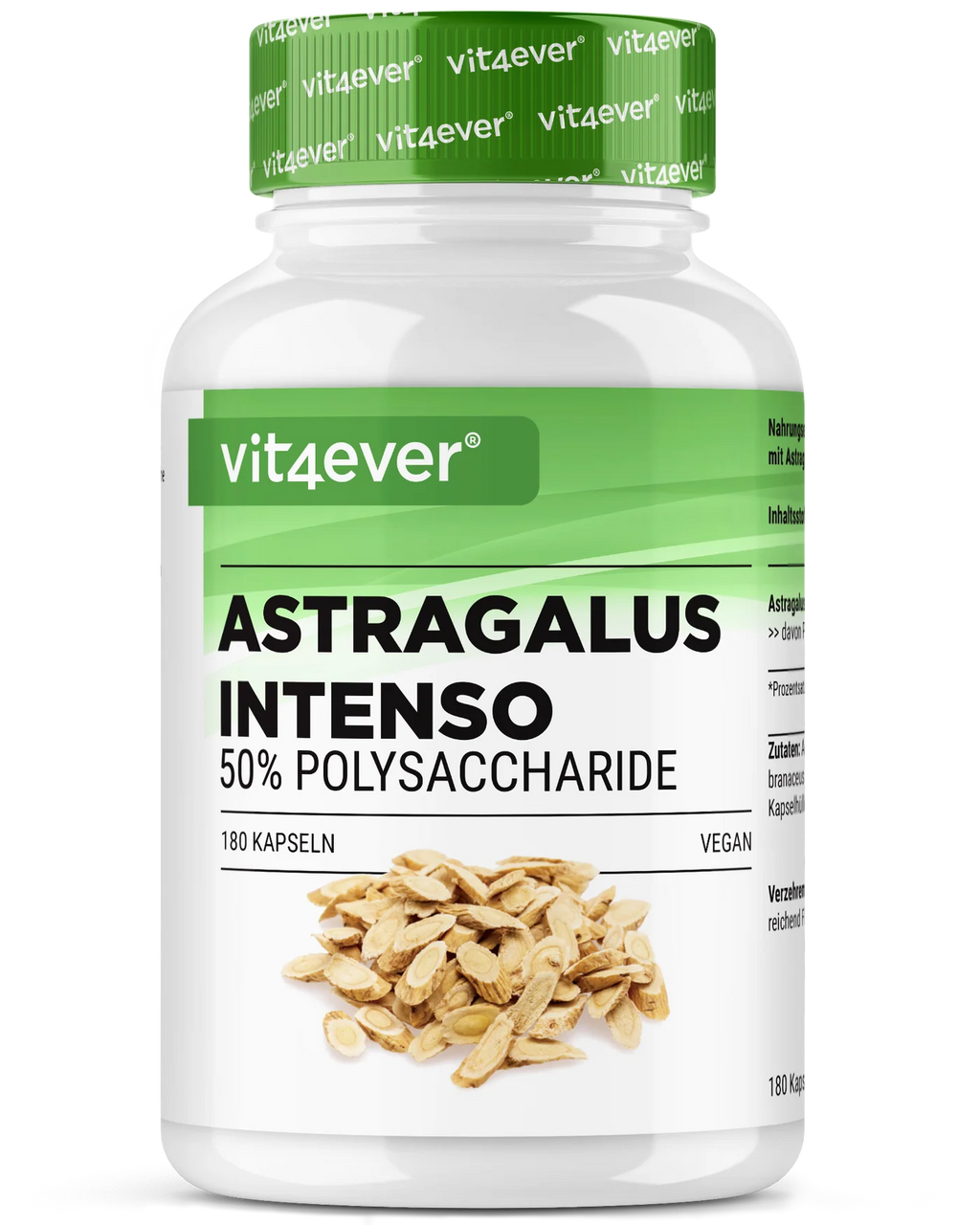 Astragalus - 50% Polysachharide 180 Kapseln