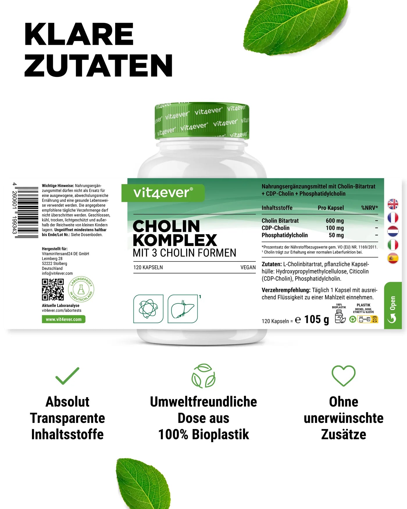 Cholin Komplex 120 Kapseln