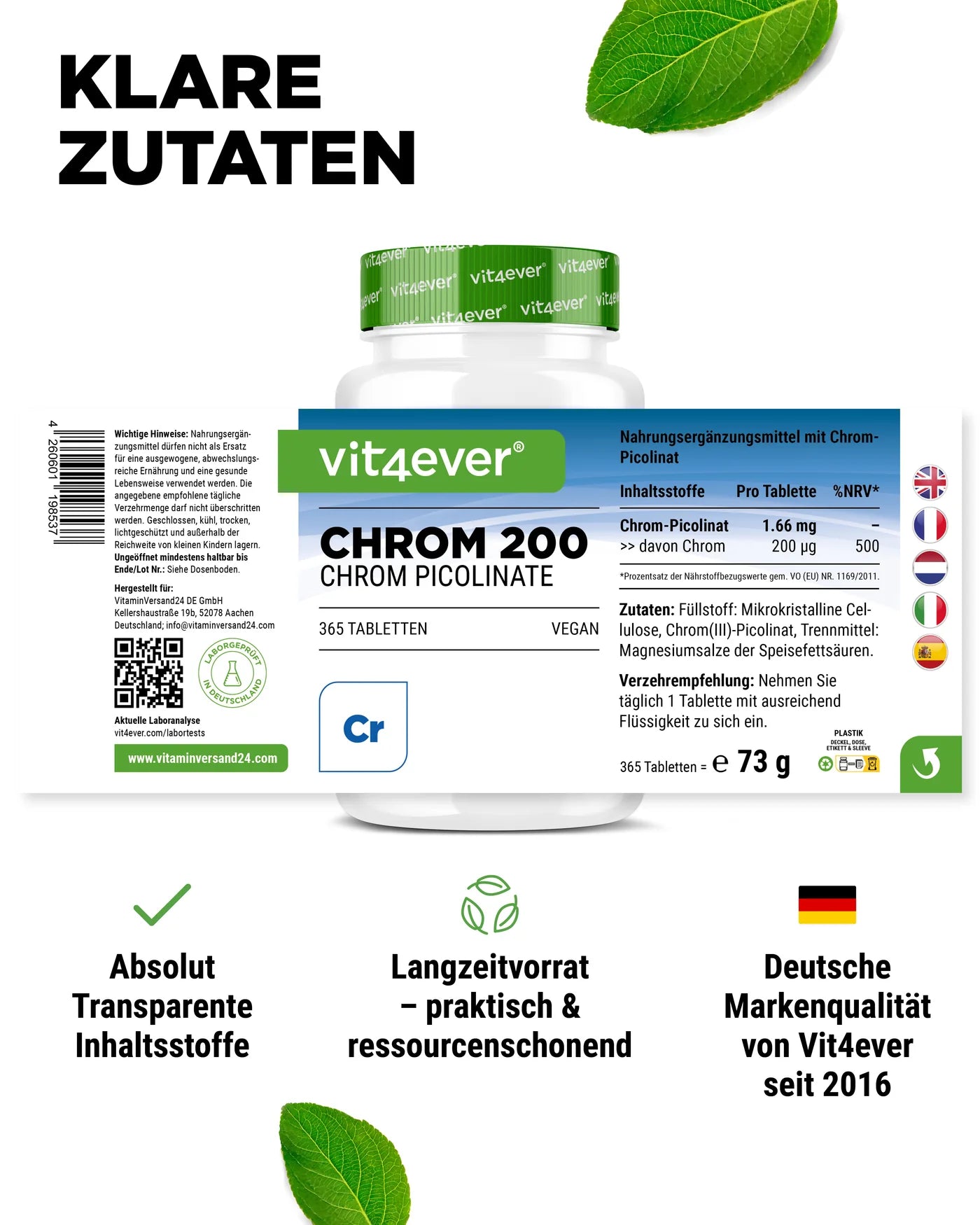 Chromium (Chrom) 365 Tabletten