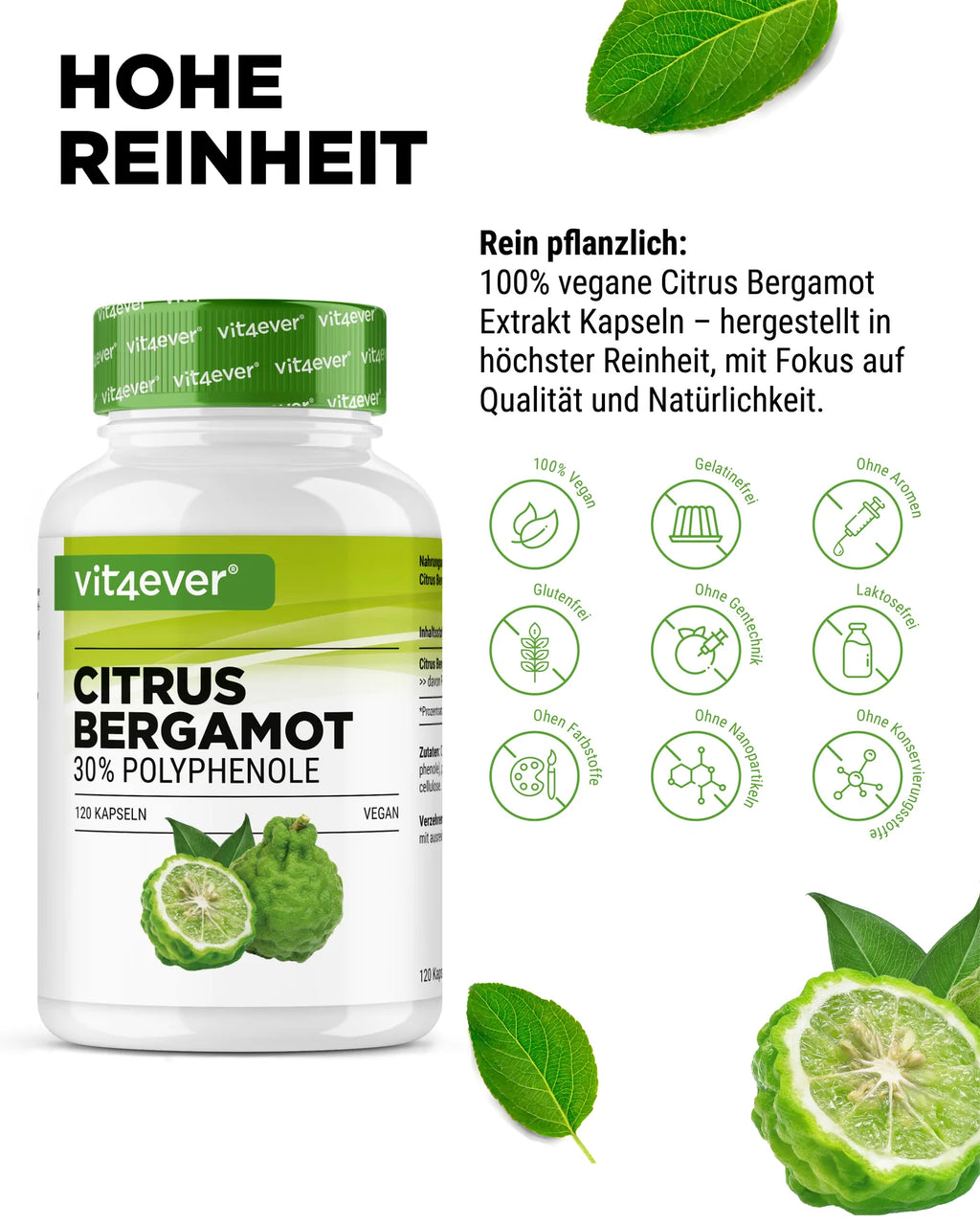 Citrus Bergamot, 30% Polyphenole  120 Kapseln