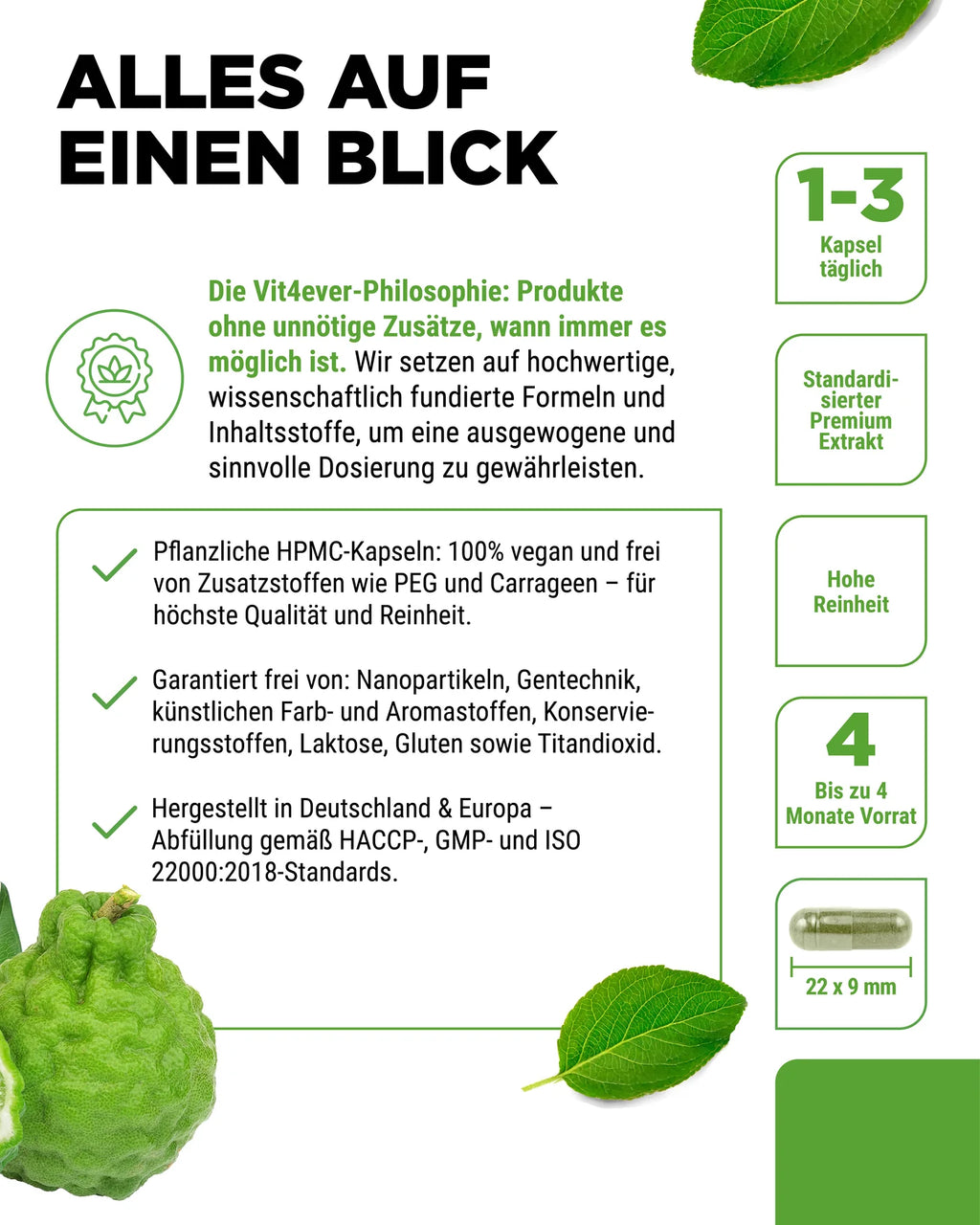 Citrus Bergamot, 30% Polyphenole  120 Kapseln