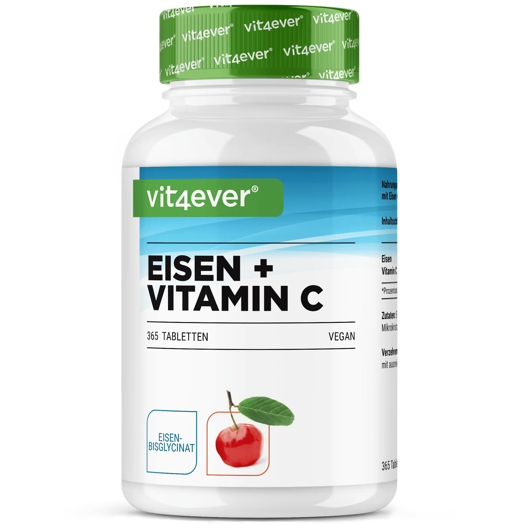 Eisenbisglycinat + Vitamin C 365 Tabletten