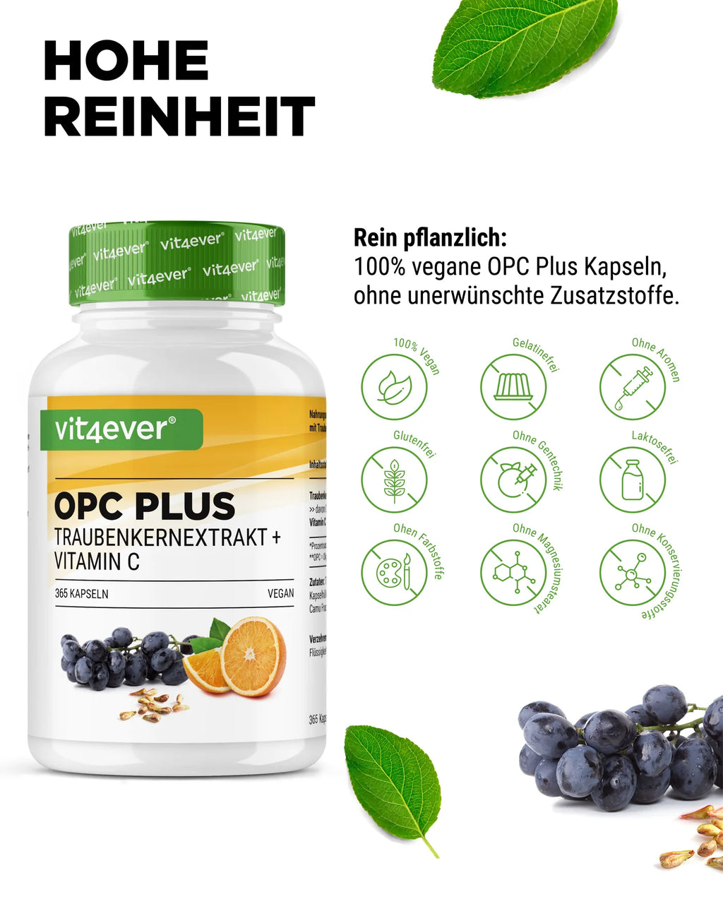 OPC mit Vitamin C 365 Kapseln