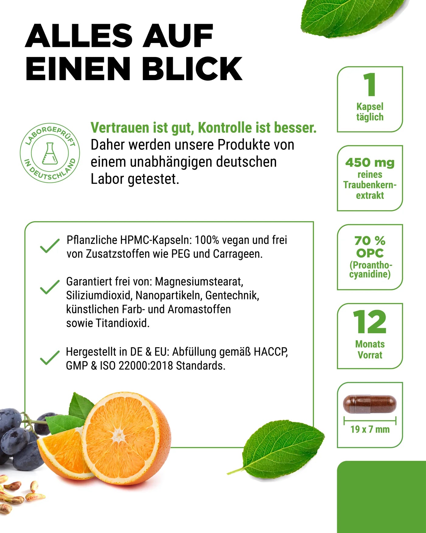 OPC mit Vitamin C 365 Kapseln