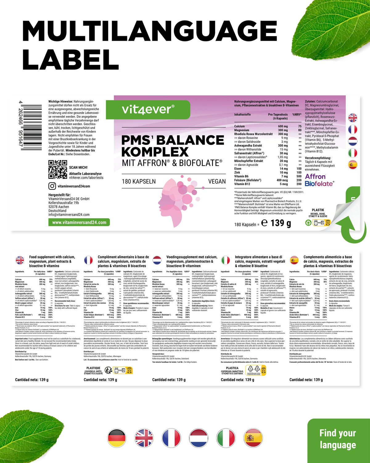 PMS Balance Komplex 180 Kapseln