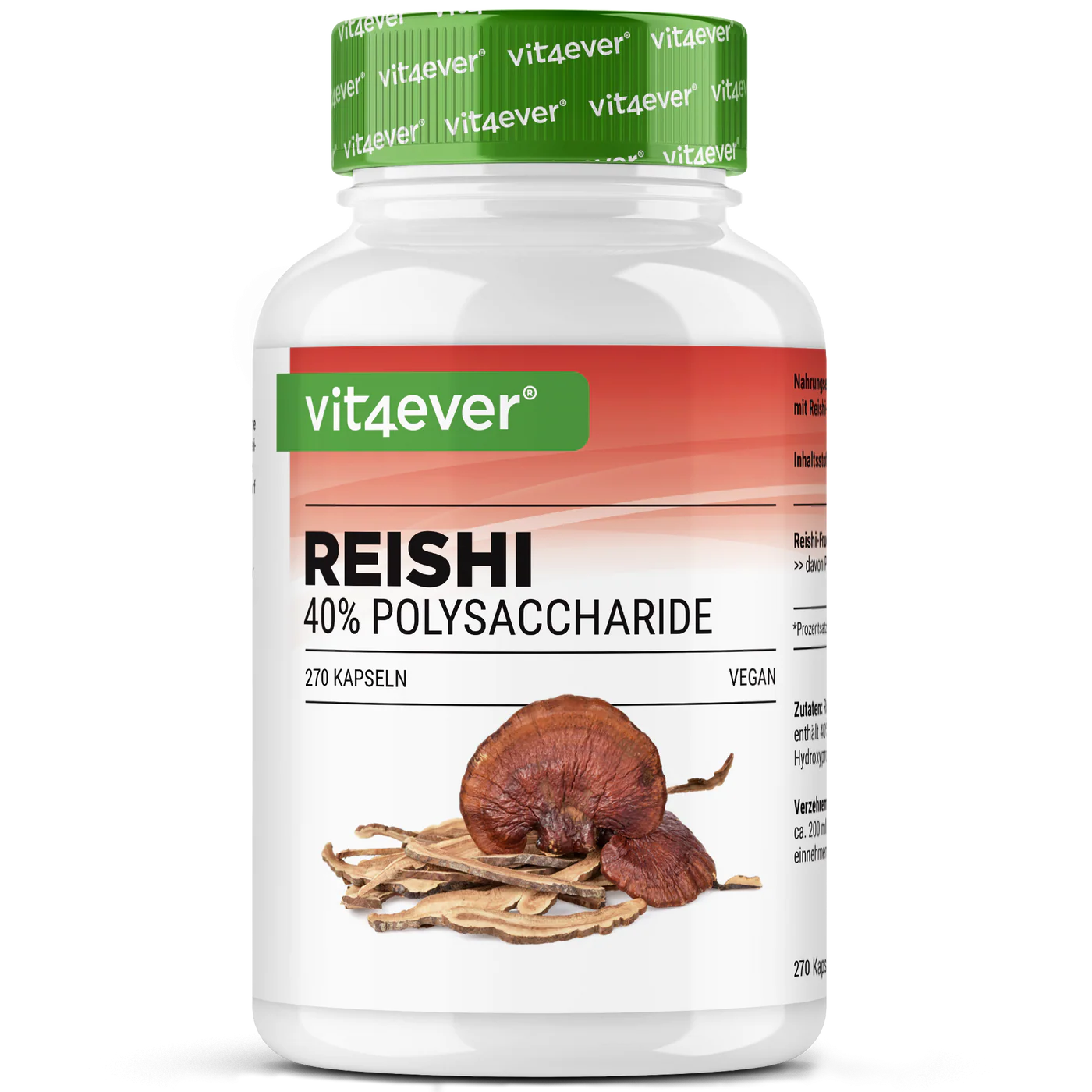 Reishi Intenso Pilz - 650 mg Extrakt 270 Kapseln