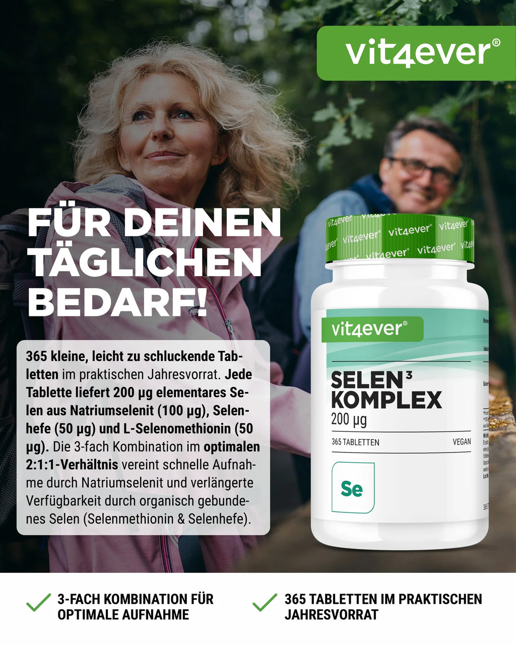 Selen 3-fach Komplex 365 Tabletten