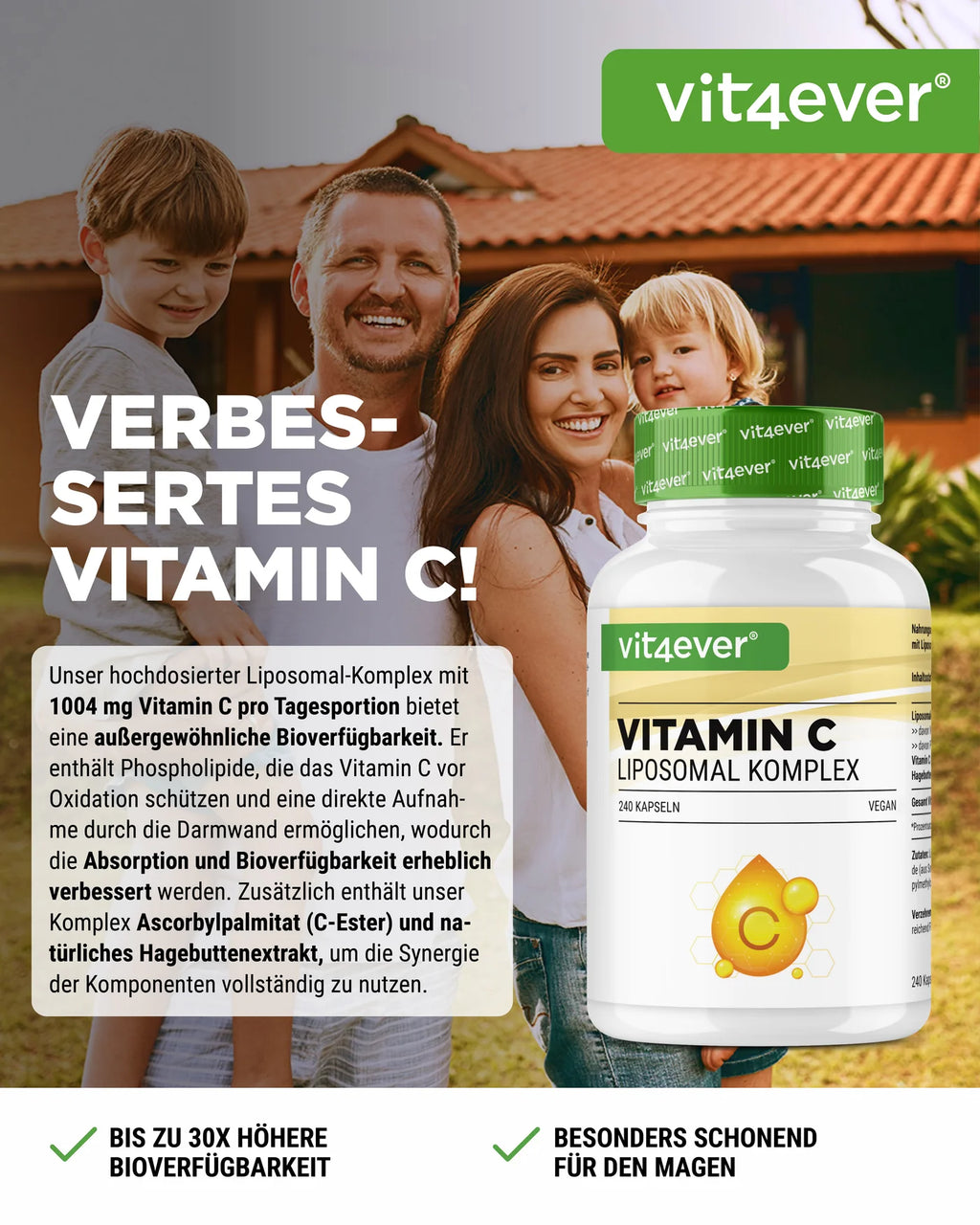 Liposomales Vitamin C 240 Kapseln