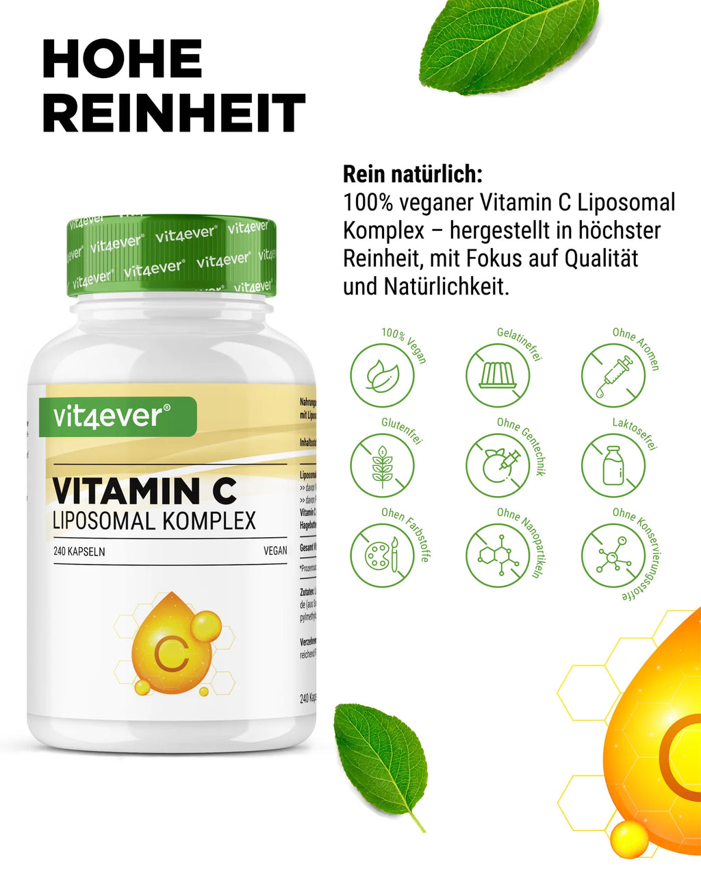Liposomales Vitamin C 240 Kapseln