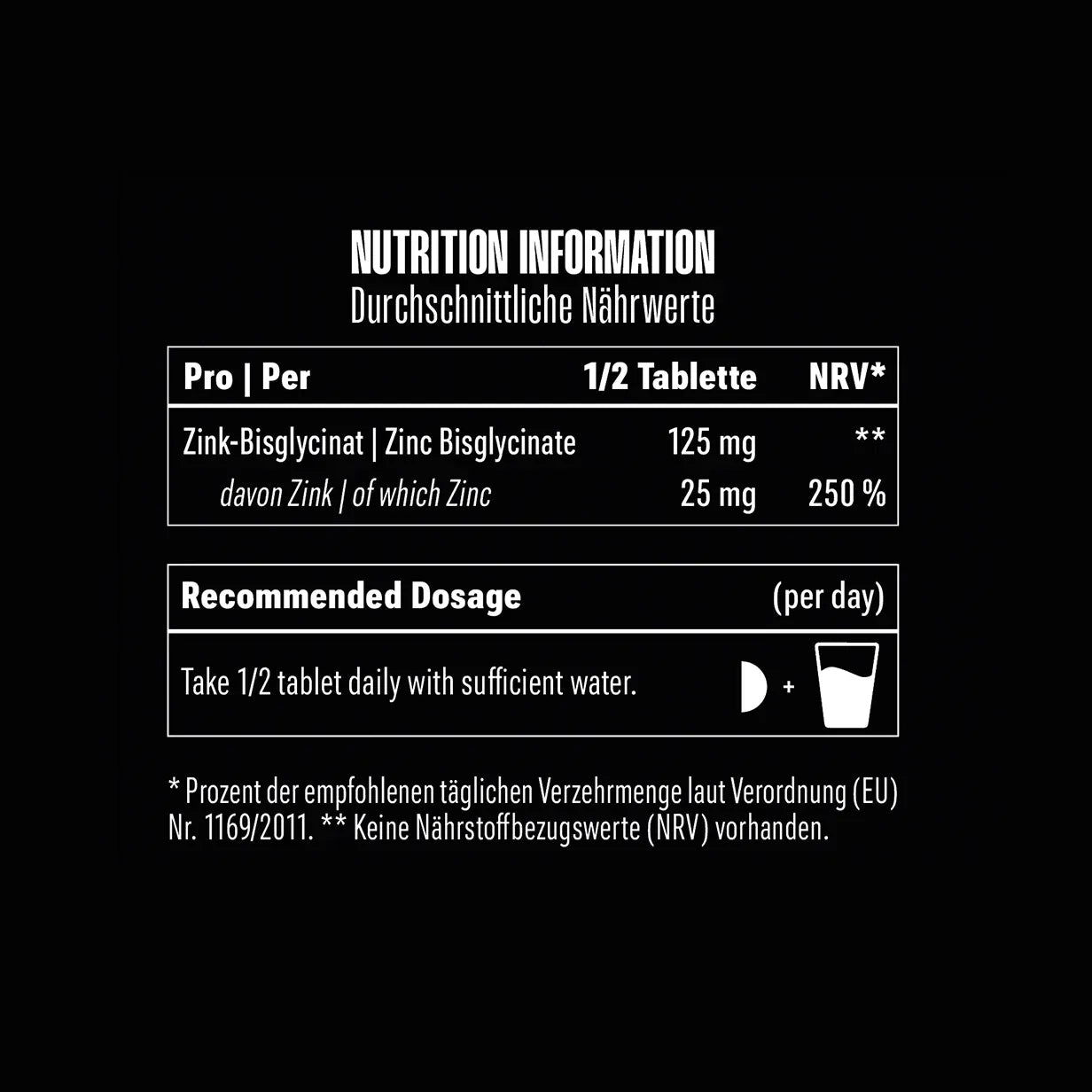 ZINK BISGLYCINAT 150 Tabletten